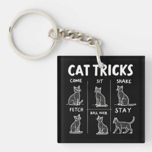 Katzen-Tricks: Perfekt lustige Katzen-Spaß Schlüsselanhänger