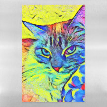 Katzen-trockenes Löschen-magnetisches Blatt