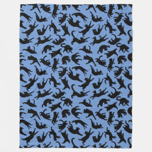 Katzen Tumbling Fleecedecke
