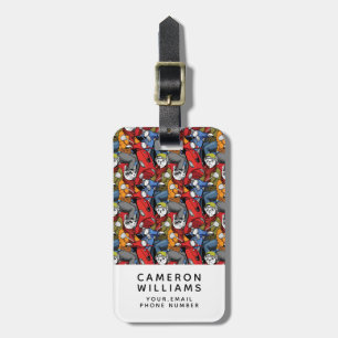 Katzen-u. Hunderoller-Muster   addieren Ihren Gepäckanhänger