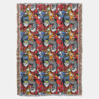 Katzen-u. Hunderoller-Muster Decke