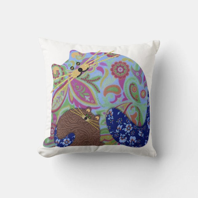 Katzen-u. Kätzchen-Kissen Kissen (Vorderseite)