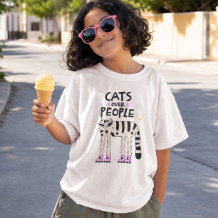 Katzen Über Menschen – Rollschuhlaufende Katze T-Shirt