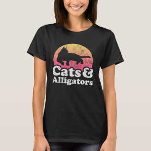 Katzen und Alligatoren Alligator für Männer Frauen T-Shirt