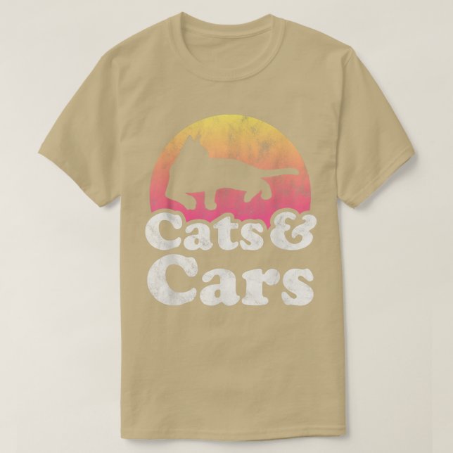 Katzen und Autos, für Männer oder Frauen  T-Shirt (Design vorne)