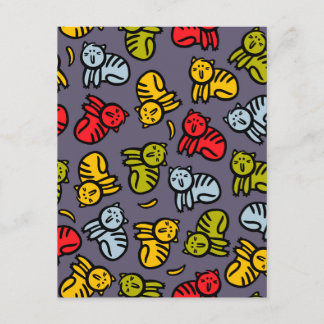 Katzen und Bananen Begleitkarte