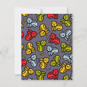 Katzen und Bananen Feiertagskarte