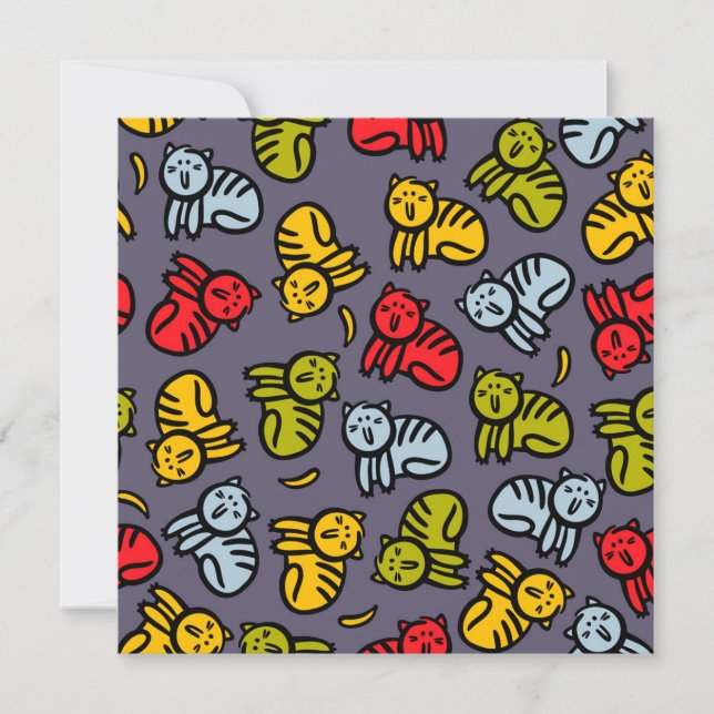 Katzen und Bananen Karte (Vorderseite)