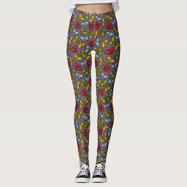 Katzen und Bananen Leggings (Vorderseite)