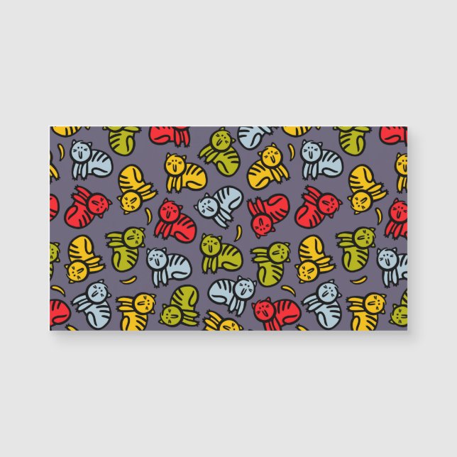 Katzen und Bananen Magnetkarte (Vorderseite)