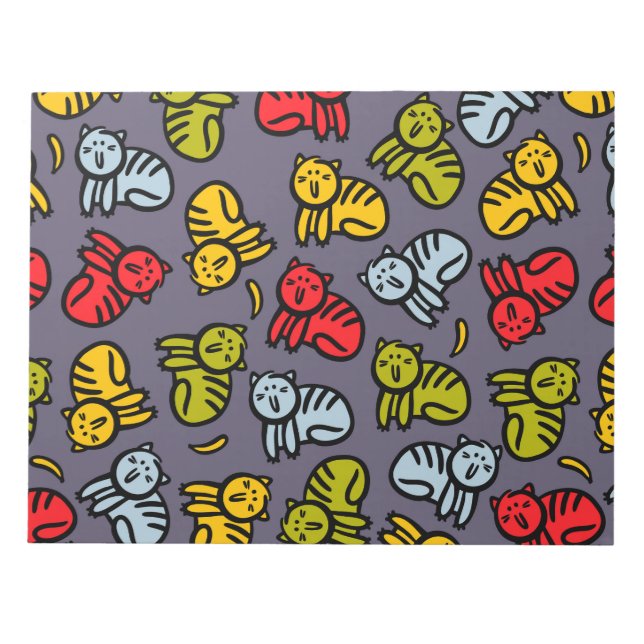 Katzen und Bananen Notizblock (Vorderseite)