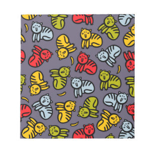 Katzen und Bananen Notizblock