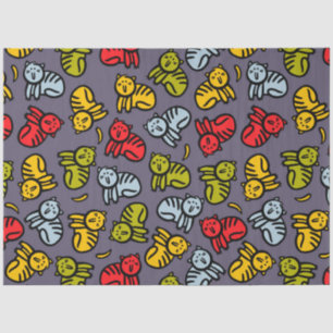 Katzen und Bananen Seidenpapier