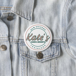 Katzen und Beignets Button