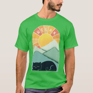 Katzen und Berge T-Shirt