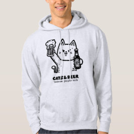 Katzen und Bier 1 Hoodie