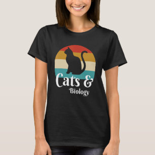 Katzen und Biologie T-Shirt