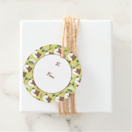 Katzen und Blume Geschenkanhänger