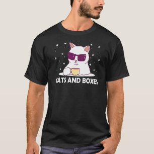 Katzen und Boxen Katze Kitten Spaß Geburtstag T-Shirt