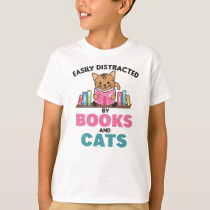 Katzen und Bücher Fantastisches Sprichwort mit Buc T-Shirt