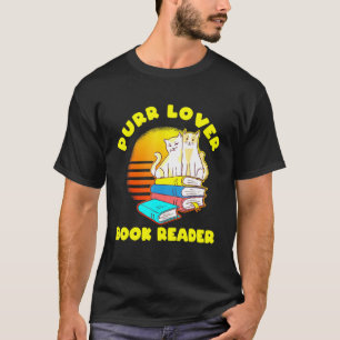 Katzen und Bücher mit Buchleser T-Shirt