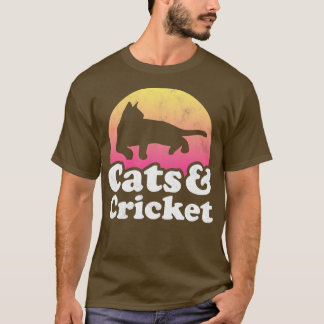 Katzen und Cricket-Geschenke T-Shirt
