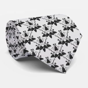 Katzen und Damasken-Muster Krawatte