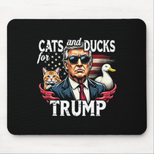 Katzen und Enten für Trump im Jahr 2024 - Trump-Sc Mousepad