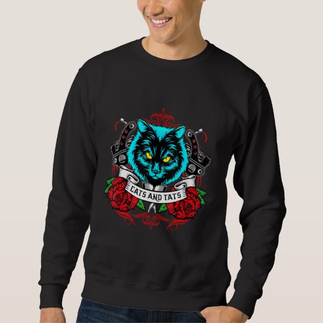 Katzen und Fette Sweatshirt (Vorderseite)