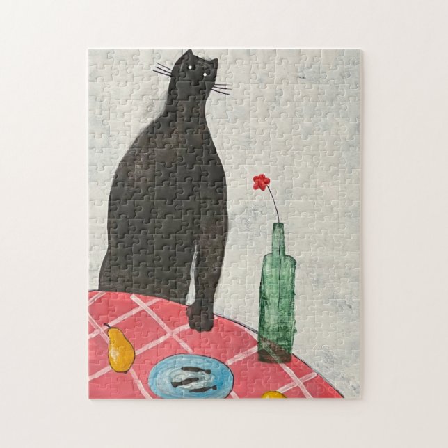 Katzen und Fische Puzzle (Vertikal)