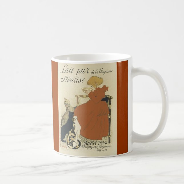 Katzen und (französische) Kaffee-Tasse des Tasse (Rechts)