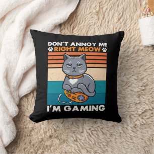 Katzen und Gaming für das Cat Lover Gamer Video Ga Kissen