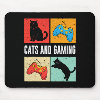 Katzen und Gaming für das Cat Lover Gamer Video Ga Mousepad