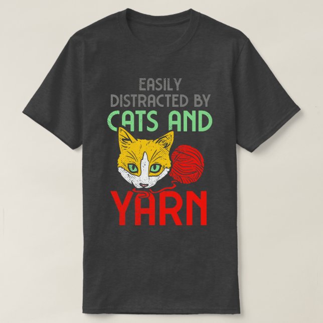 Katzen und Garne 3 T-Shirt (Design vorne)