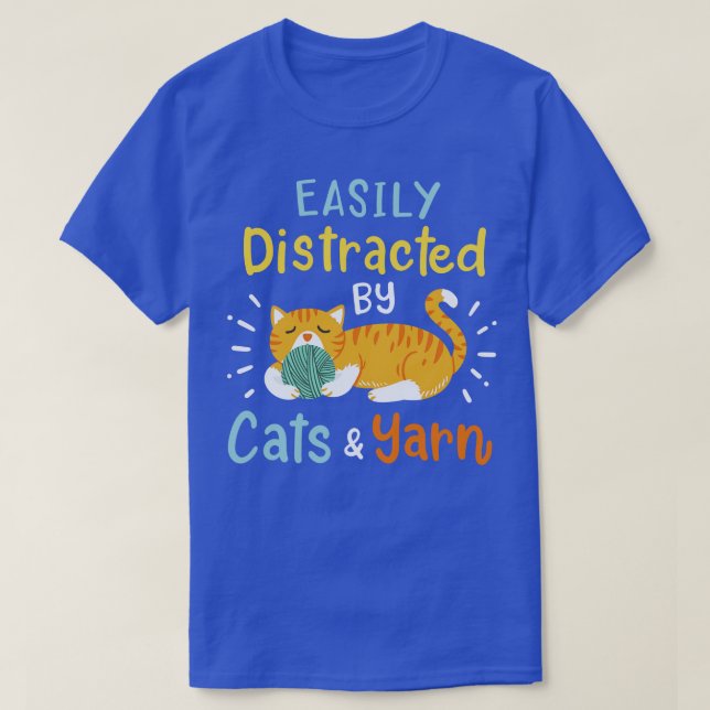 Katzen und Garne T-Shirt (Design vorne)