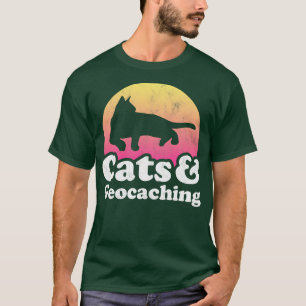 Katzen und Geocaching T-Shirt
