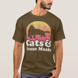 Katzen und Hausmusik T - Shirt für Männer oder Fra