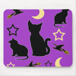 Katzen und Hexenhasser-Mauspad Mousepad