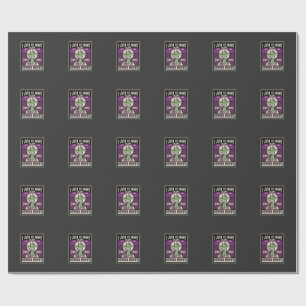 Katzen und Horrorfilme Halloween-Design Geschenkpapier