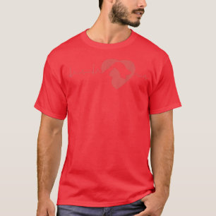 Katzen und Hunde Herzschlag Katzen Hunde tierische T-Shirt