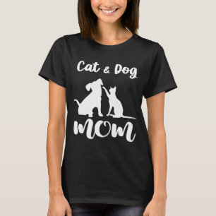 Katzen und Hunde Mama Haustiere Tiere Lover Welpe T-Shirt