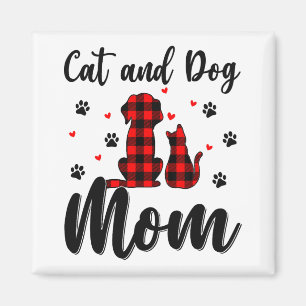 Katzen und Hunde Mama Muttertag Welpen Haustiere T Magnet