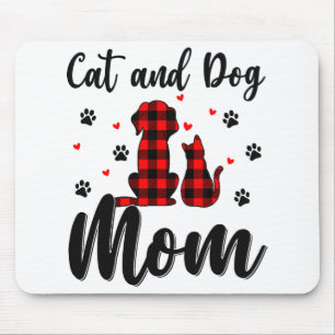 Katzen und Hunde Mama Muttertag Welpen Haustiere T Mousepad