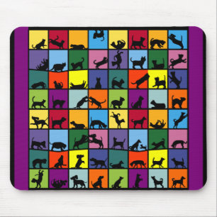 Katzen und Hunde Mousepad