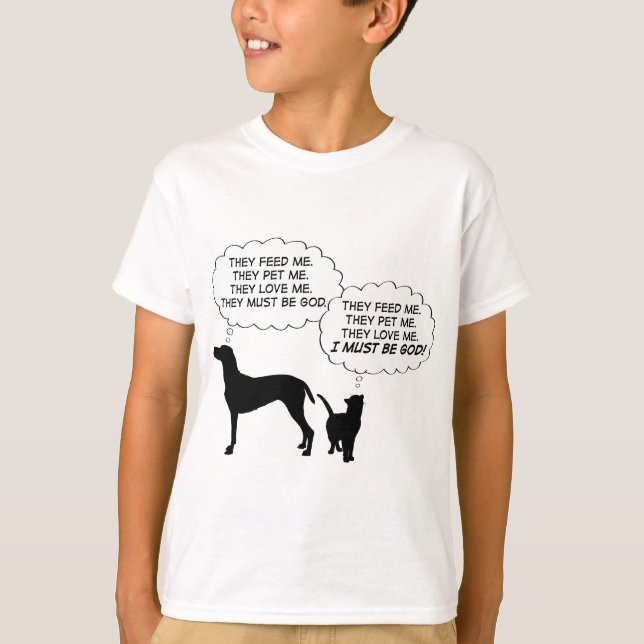 Katzen und Hunde T-Shirt (Vorderseite)
