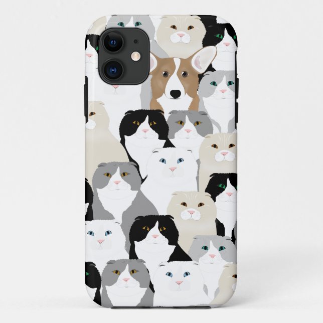 Katzen und HundeiPhone Se +iPhone5/5s Fall Case-Mate iPhone Hülle (Rückseite)