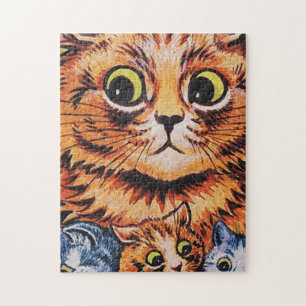 Katzen und ihre Kätzchen Louis Wain Puzzle