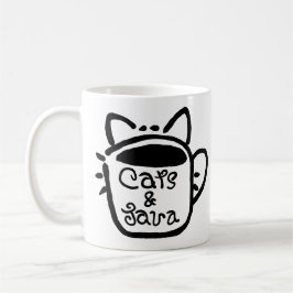 Katzen und Java Black Kaffeetasse