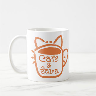 Katzen und Java Orange Kaffeetasse
