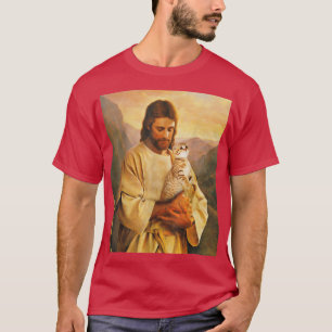 Katzen und Jesusliebhaber T-Shirt